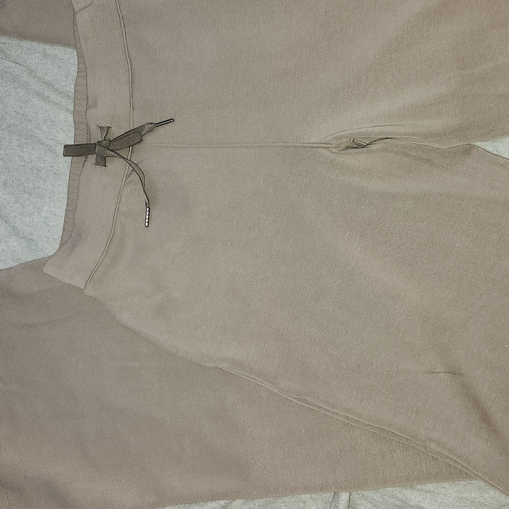 American Tall -Pull-On Tie Waist Wide Leg Pants Sz Med-X-Tall Color-Portobello - Picture 4 of 11